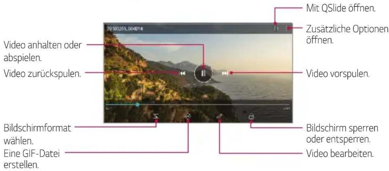 LG LMQ610EM - Ein Video wiedergeben - 1