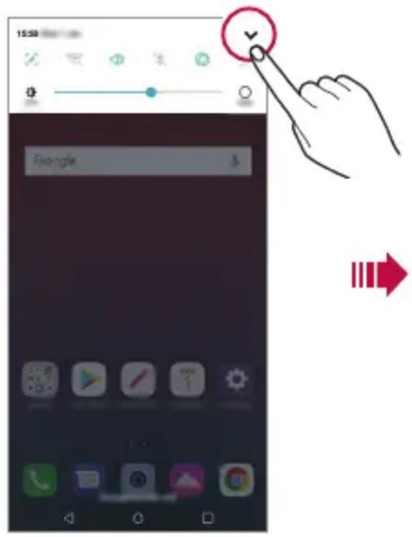LG LMQ610EM - Pannello notifiche - 1
