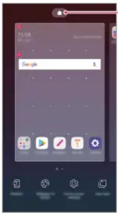 LG LMQ610EM - Modification de l'écran d'accueil - 1