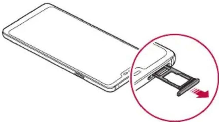 LG LMQ850EMW - Installing the SIM card - 4