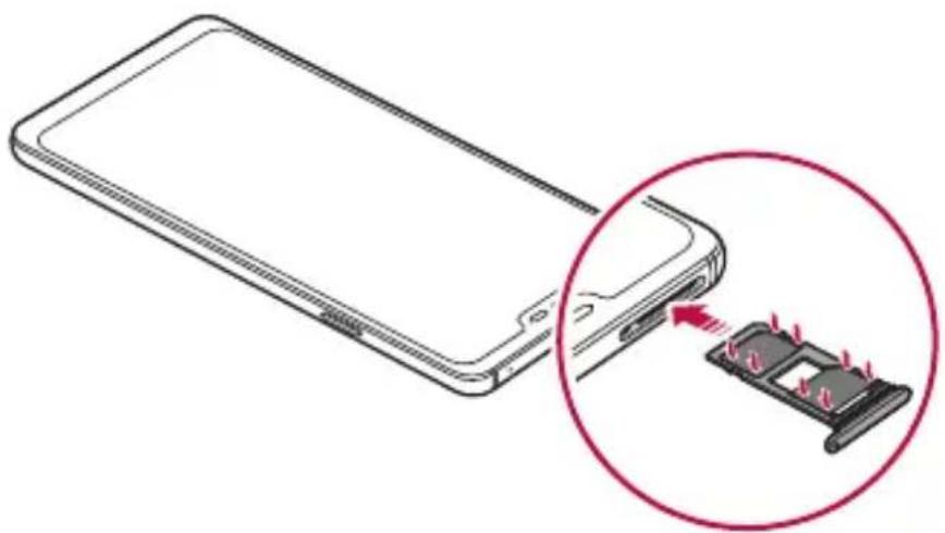 LG LMQ850EMW - Installazione della scheda SIM - 7