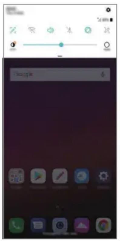 LG LMQ850EMW - Panneau de notifications - 1