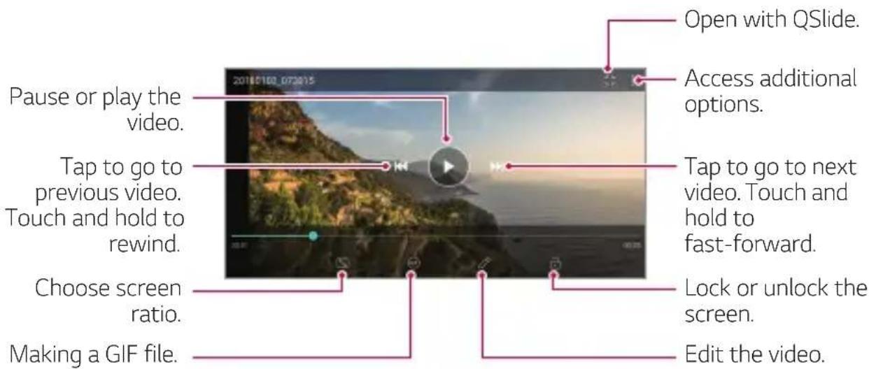 LG LMQ850EMW - Playing a video - 1