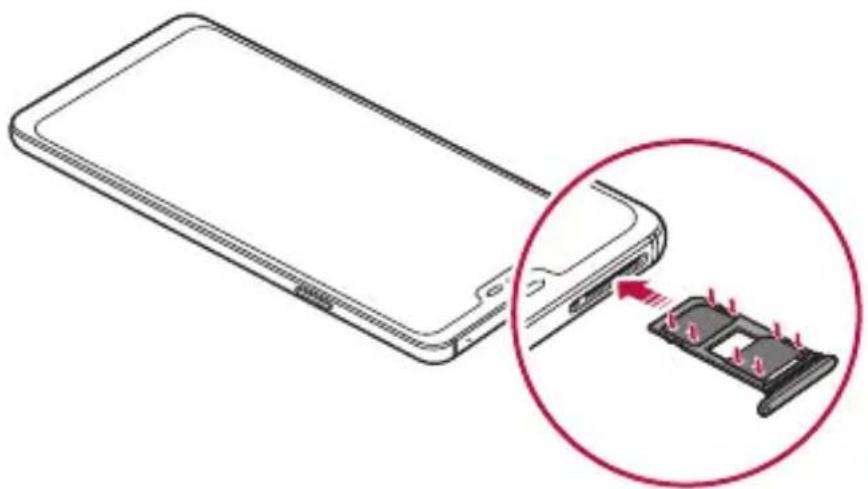 LG LMQ850EMW - Installing the SIM card - 7