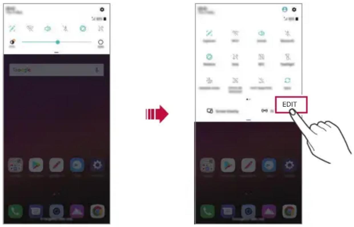 LG LMQ850EMW - Notifications panel - 1