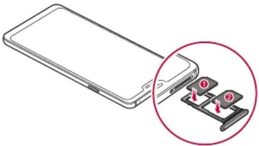 LG LMQ850EMW - Installing the SIM card - 6