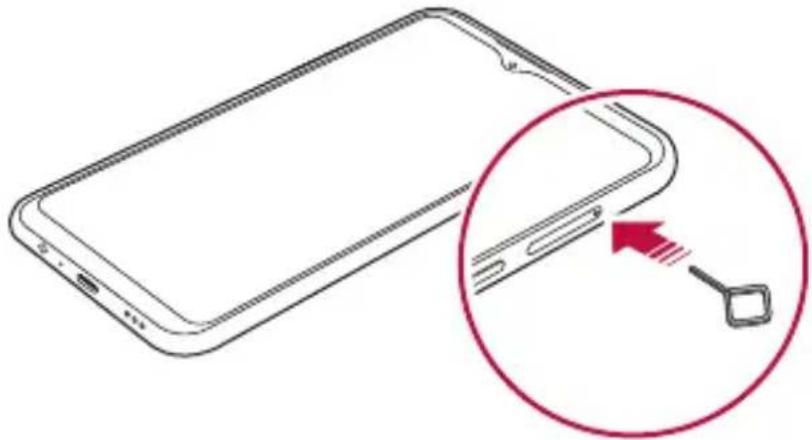 LG LMK410EMW - Wkładanie karty SIM - 2