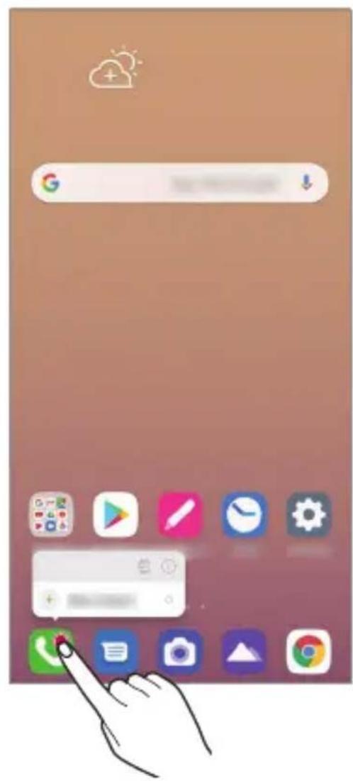 LG LMK410EMW - Scurtături pentru aplicații - 1