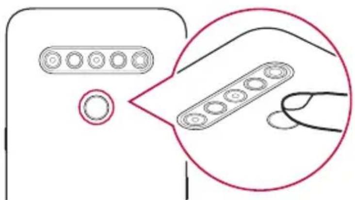 LG LMK410EMW - Localice el sensor de huellas digitales en la parte trasera del dispositivo y coloque el dedo suavemente sobre él para registrar la huella digital. - 2