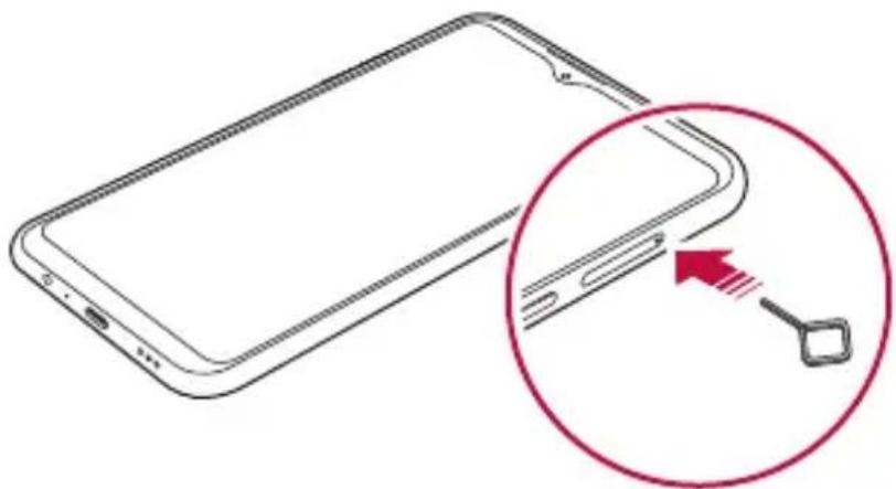 LG LMK410EMW - Installing the SIM card - 2