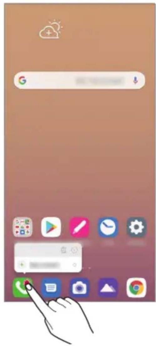 LG LMK410EMW - App Shortcuts - 1
