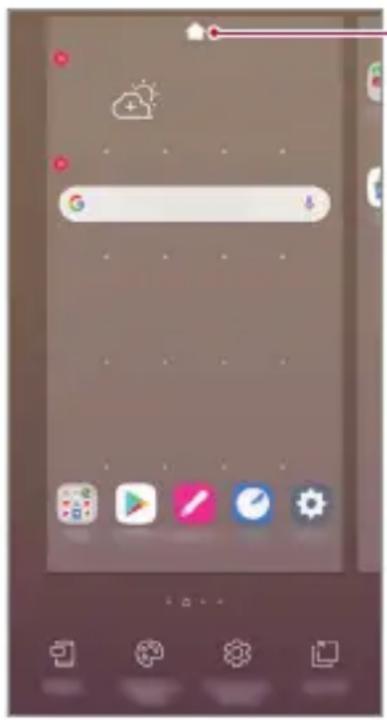 LG LMK410EMW - Edytowanie ekranu głównego - 1