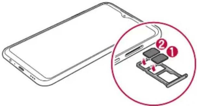 LG LMK410EMW - Wkładanie karty SIM - 4
