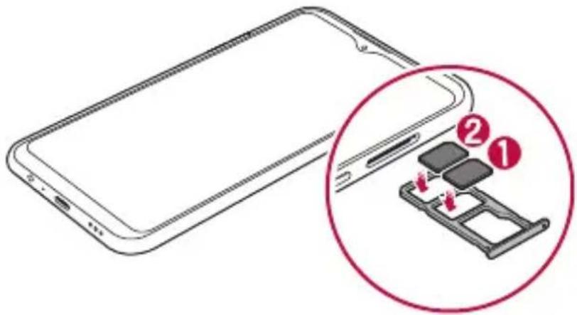 LG LMK410EMW - Vloženie karty SIM - 1