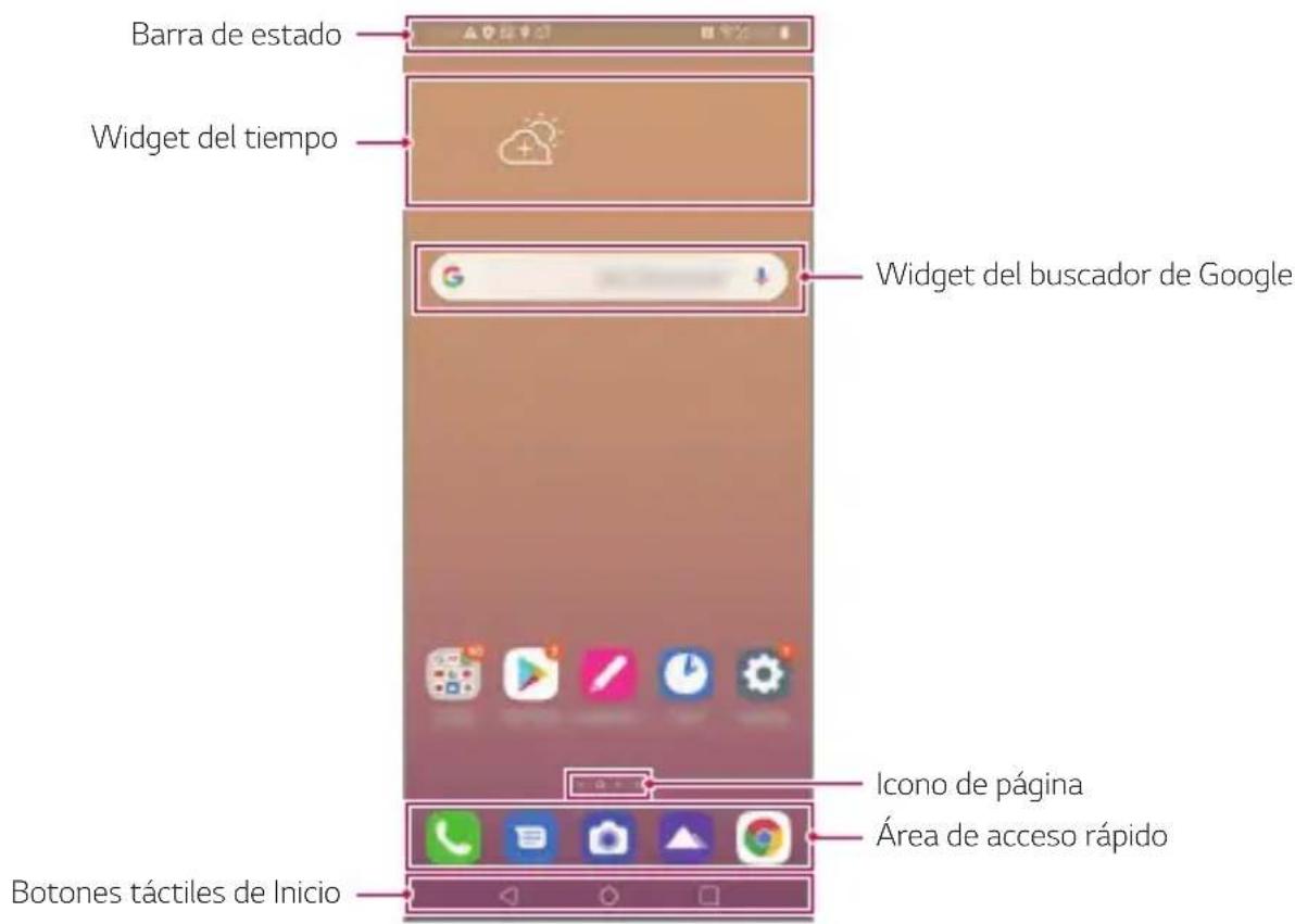 LG LMK410EMW - Diseño de la pantalla de inicio - 1