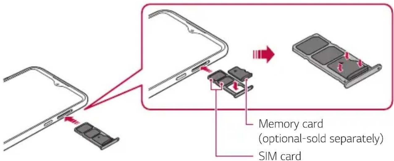 LG LMK410EMW - Inserting the memory card - 1