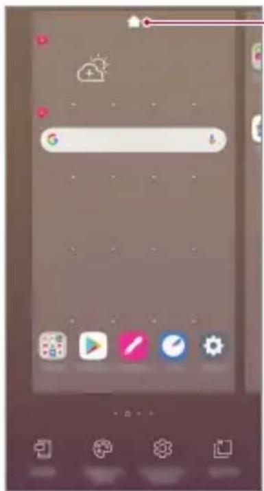 LG LMK410EMW - Edición de la pantalla inicio - 1