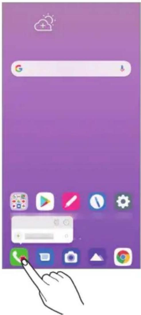 LG LMK510EMW - Skratky aplikácií - 1