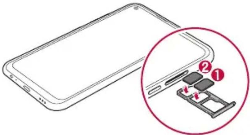 LG LMK510EMW - Instalarea cartelei SIM - 4