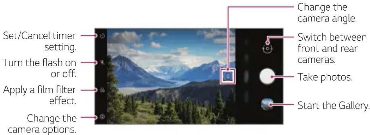 LG LMK510EMW - Basic features in the Camera app - 1