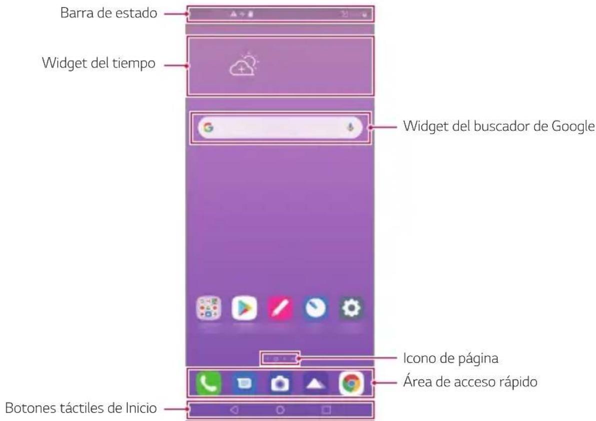 LG LMK510EMW - Diseño de la pantalla de inicio - 1