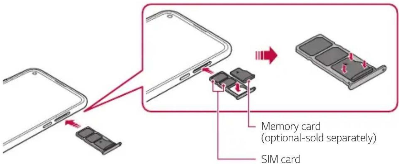 LG LMK510EMW - Inserting the memory card - 1