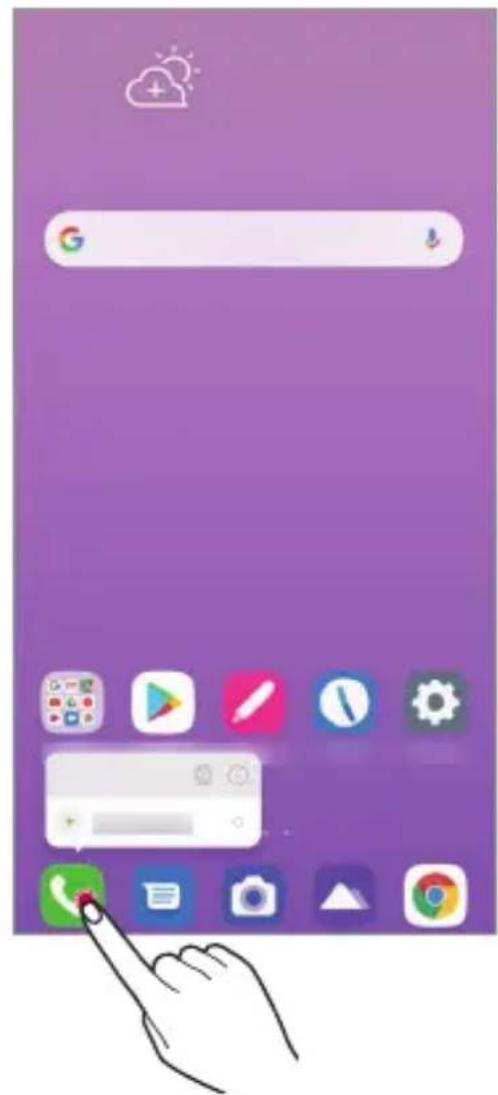LG LMK510EMW - Accesos directos de aplicaciones - 1