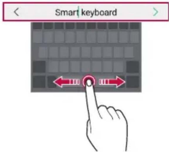 LG LMK510EMW - Déplacement du curseur - 1