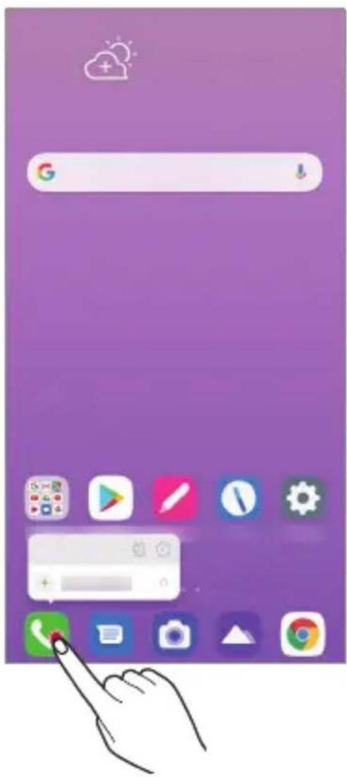 LG LMK510EMW - Scurtături pentru aplicații - 1