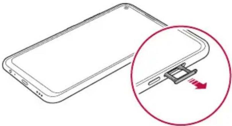 LG LMK510EMW - Installing the SIM card - 3