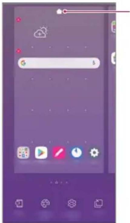 LG LMK510EMW - Edición de la pantalla inicio - 1