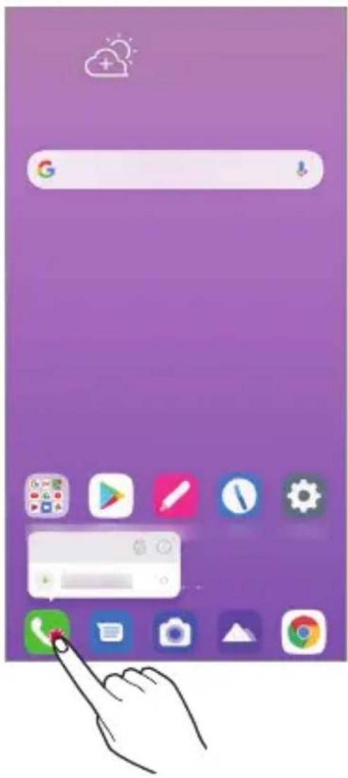 LG LMK510EMW - Skróty aplikacji - 1