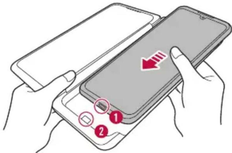 LG LMG910EMW - Brancher le téléphone au Dual Screen - 2