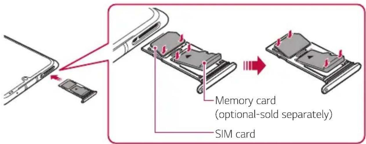 LG LMG910EMW - Inserting the memory card - 1