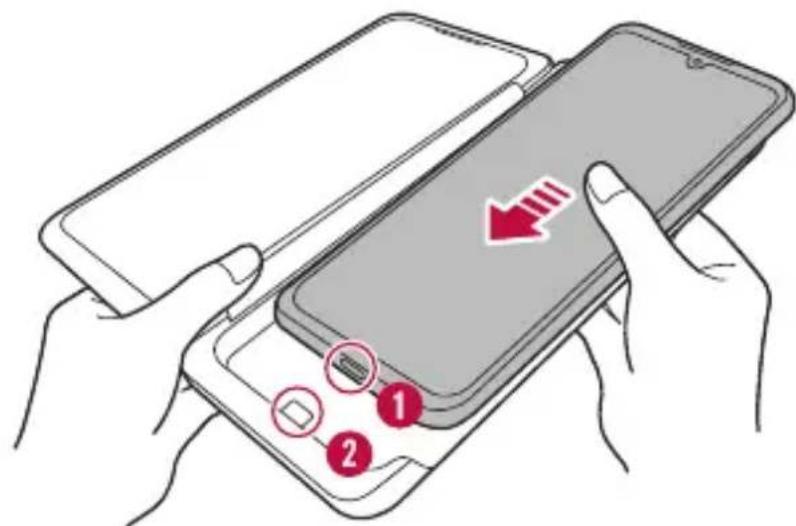 LG LMG910EMW - Das Telefon am Dual Bildschirm anschließen - 2