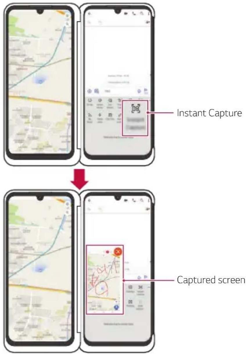 LG LMG910EMW - Using Instant Capture on Dual Screen - 2