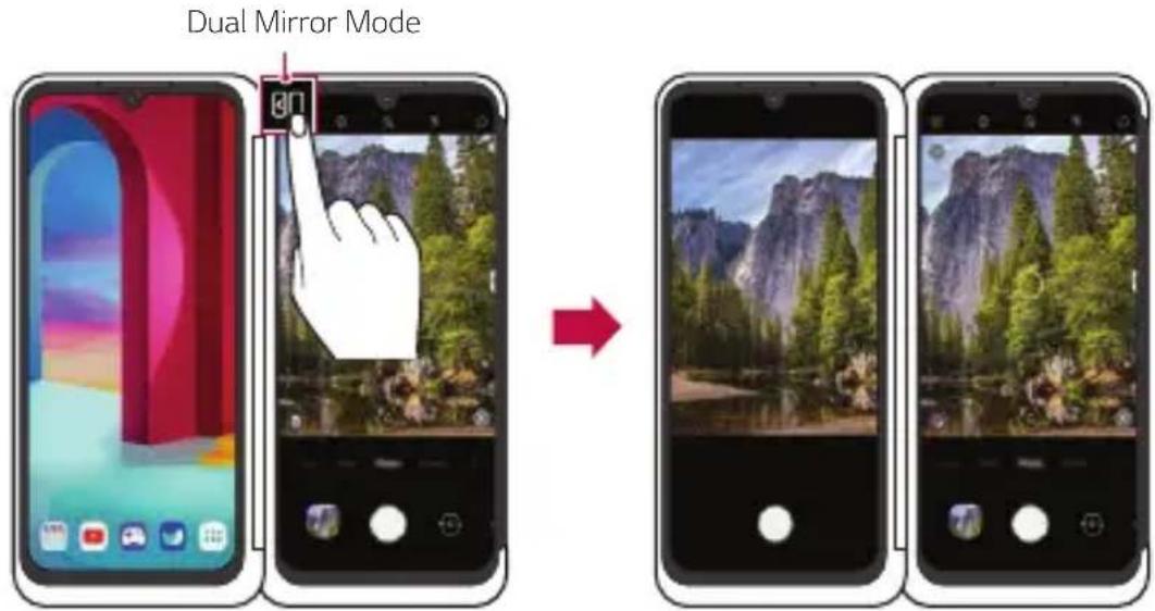 LG LMG910EMW - Utilizzo di Mirror Mode sul dual screen - 2