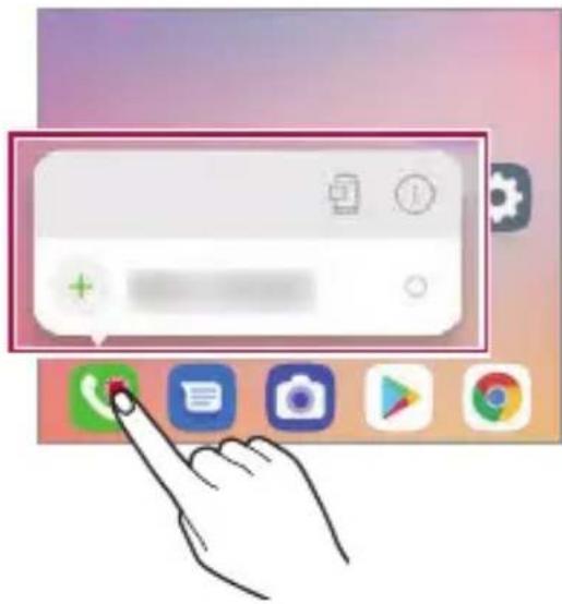 LG LMG910EMW - Raccourcis des applications - 1