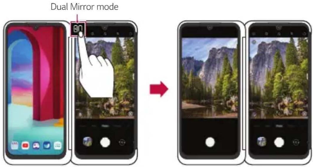 LG LMG910EMW - Using Mirror Mode on Dual Screen - 1