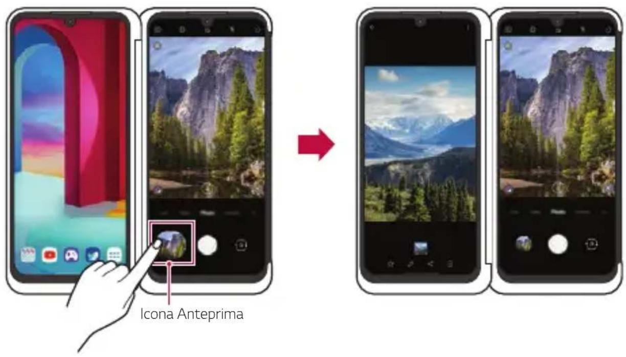 LG LMG910EMW - Utilizzo della modalità multi-pagina in Fotocamera - 1