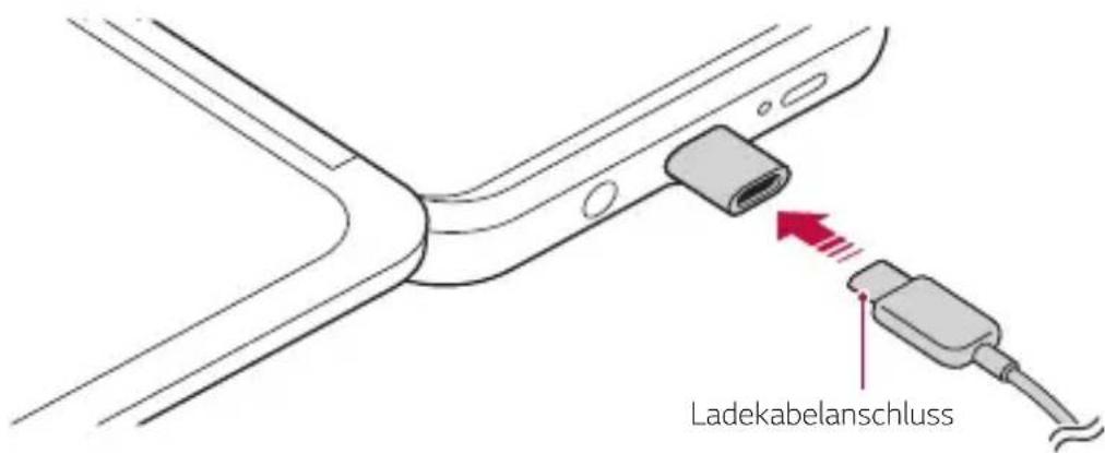 LG LMG910EMW - Schließen Sie ein USB-Kabel des Typs C an. - 1