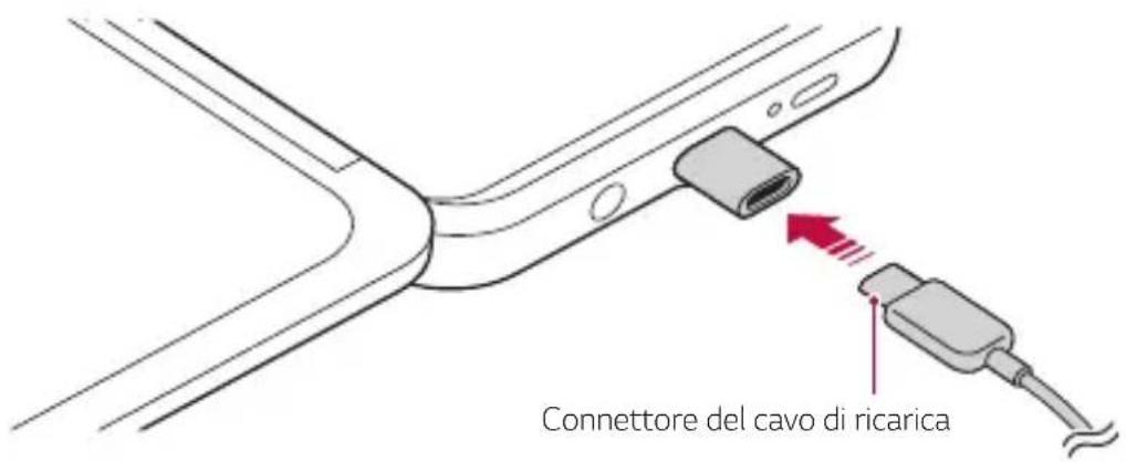 LG LMG910EMW - Collegare un cavo USB tipo C. - 1