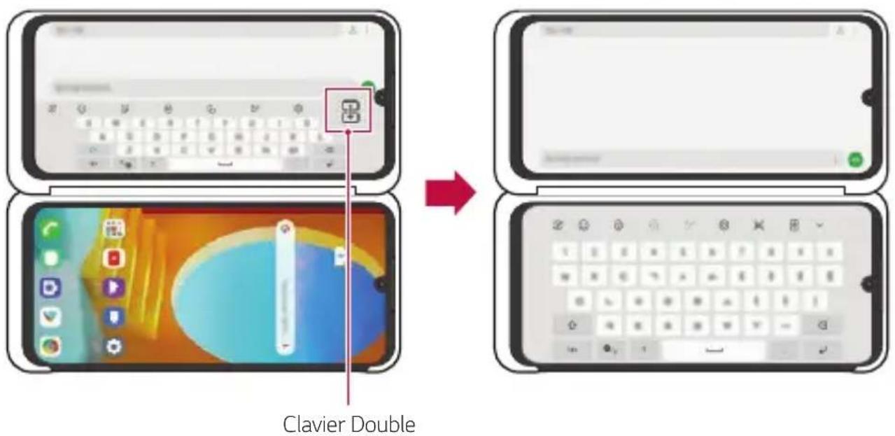 LG LMG900EM - Utiliser le double clavier sur Dual Screen - 1