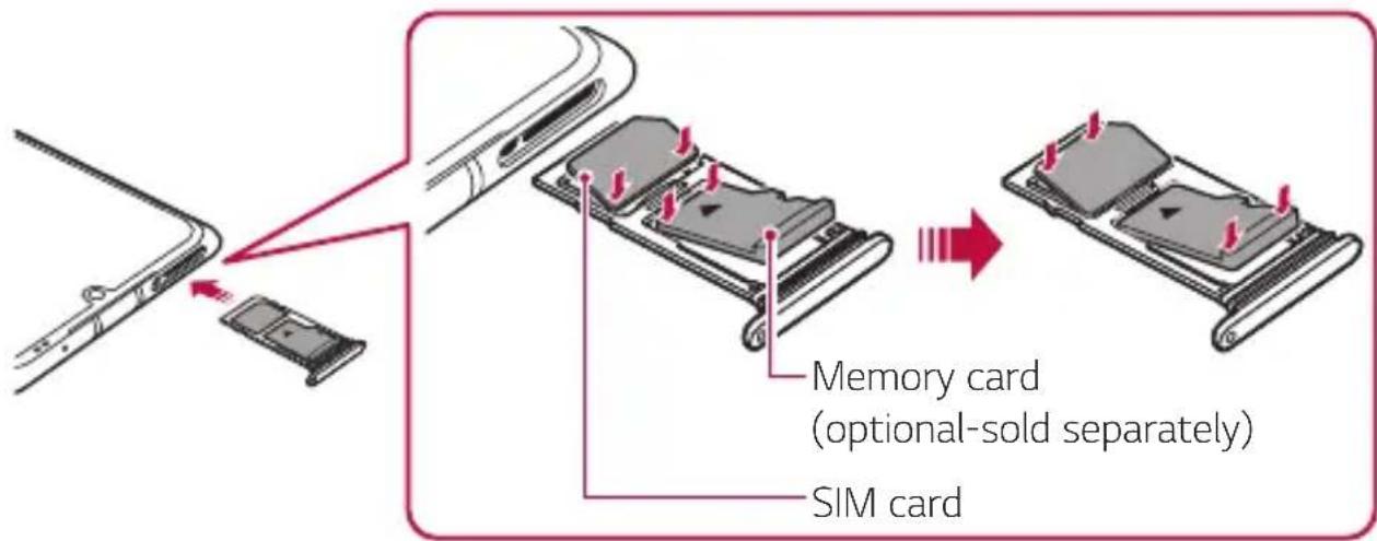 LG LMG900EM - Inserting the memory card - 1