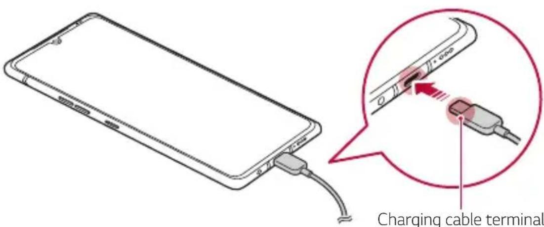 LG LMG900EM - Charging the battery - 1