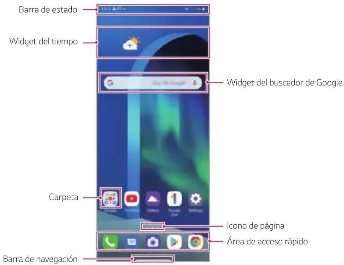 LG LMG900EM - Diseño de la pantalla de inicio - 1