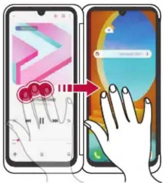 LG LMG900EM - Moving between App Screens on Dual Screen - 1