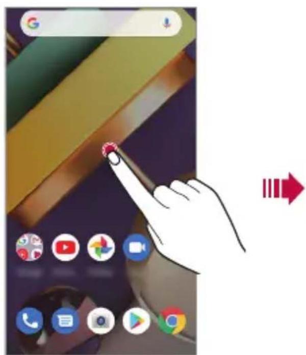 LG LMK200EMW - Modification de l'écran d'accueil - 1