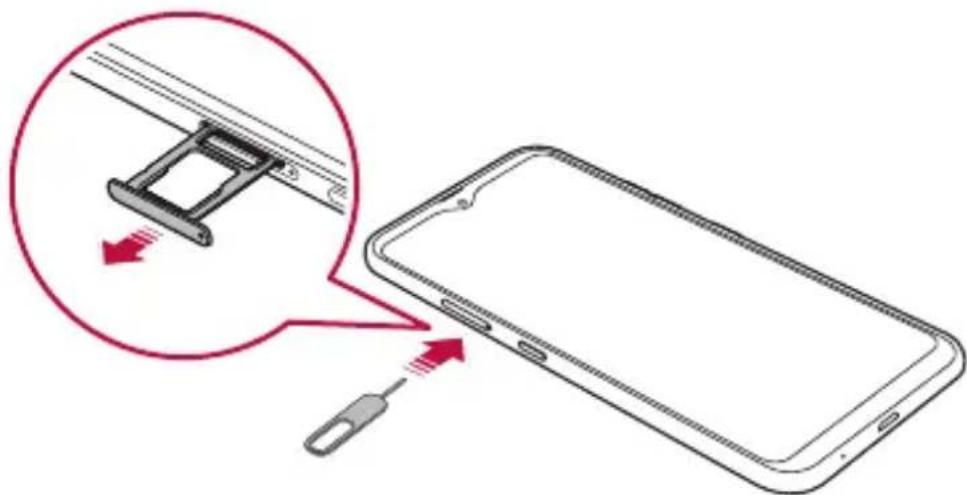 LG LMK200EMW - Installazione della carta SIM e delle scheda di memoria - 2