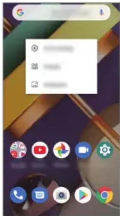 LG LMK200EMW - Modification de l'écran d'accueil - 2